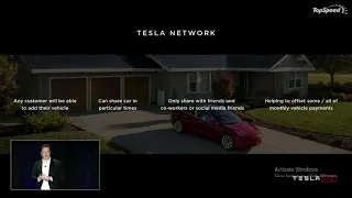 Tesla Network ,Ride Sharing APP