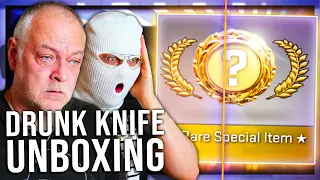 CS:GO DRUNK KNIFE UNBOXING WITH PAPA (VODKA EDITION)