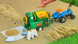 Diy tractor making bulldozer repair train railway | make roads to help farmers | DIY concrete mixer