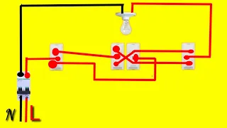 1 bulb 3 switches diagram ||1 bulb 3 switch connection || Electrical Shadab Sk