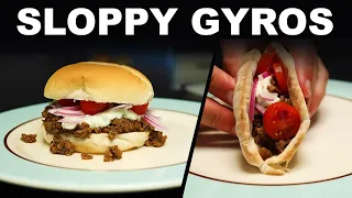 Sloppy gyros — easy homemade gyro-like sandwich