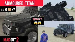 Auto Review | Armoured Titan | Military Truck | Is It Worth For 25M ? | Madout2 BCO | New Update |