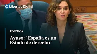 Repaso de Isabel Díaz Ayuso a Podemos en a Asamblea de Madrid: "Les queda poco"