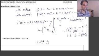 2.4 Eigenvalues & Eigenvectors - #21 Functions of Matrices & Example