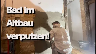 Bad im Altbau verputzen 🛁