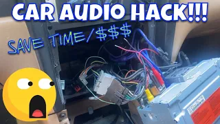 Save time and money!!! Car Audio Amplifier install hack!!! Front to Rear Jump