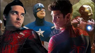 Tobey and Andrew Spider-Man help The Avengers in the battle of New York