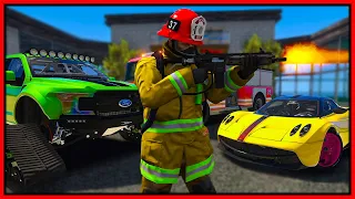 GTA 5 Roleplay - FAKE FIREFIGHTER DEALERSHIP ROBBERY | RedlineRP