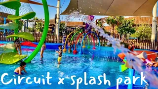 Circuit x splash Park Al hudayriyat Island Abu Dhabi In 4K ( Fun & Family place ) Water Park in UAE