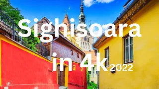 Sighisoara Medieval Town, Walk and Drone 2022 Romania 4k