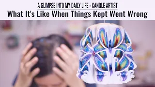 Studio Vlog | How I make Carved Candle at home | Packing Orders | My Struggle when things goes wrong