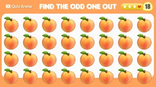 Find The Odd Emoji Out - Fruit Edition! 🍌 🍎 Spot The Difference Emoji Quiz | Easy, Medium, Hard