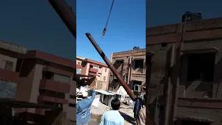 Incenirastor chemney dismantling and  removing at KTH Peshwar