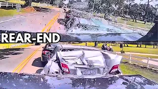 Horrific REAR-END Accident - Road Rage, Instant Karma & Idiot Drivers 2024