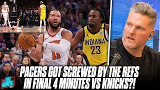 Referees Screwed Pacers With Calls In Final Minutes vs Knicks Game 1? | Pat McAfee Reacts