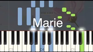 Johnny Hallyday - Marie - Medium piano tutorial