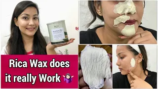 Rica Waxing At Home | Face Waxing Live Results | Does it really works ? | Post Skincare |