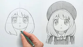 Cómo dibujar a Anya Forger | How to draw Anya Forger - Spy×Family