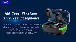 Y60 True Wireless|Wireless Headphone|y60 earbuds|Y60 headphones|Unboxing Audiofones pro6