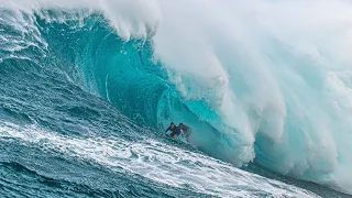 TOWING JAWS WITH KAI LENNY, WE GOT A DOUBLE BARREL! SURFING STARTS AT 17:32!