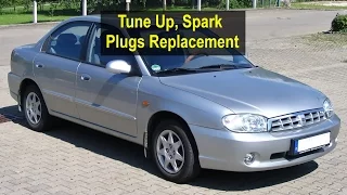 Tune up, spark plug replacement, Kia Sephia 1997 - 2003 - VOTD