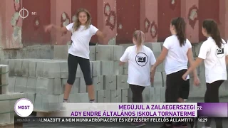 Megújul a zalaegerszegi Ady Endre Általános Iskola tornaterme - M1 Ma délután 2017-09-05