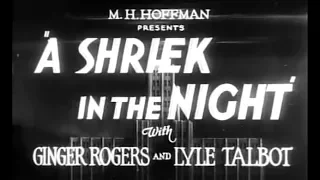 Old Comedy Horror Movie - A Shriek In The Night (1933)