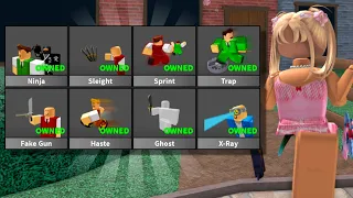 USING EVERY PERK IN Roblox Murder Mystery 2..