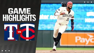 Rangers vs. Twins Game Highlights (5/24/24) | MLB Highlights
