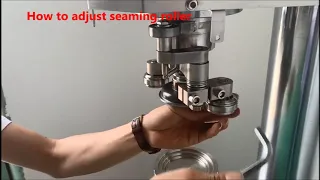 Adjustment can tray  , seaming roller and seaming head for semi auto can sealing machine