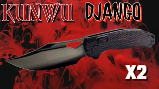 The New Standard For DLC Coatings! Kunwu Django Overview #knives #edc #kunwuknives