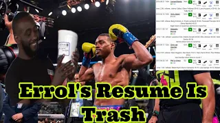 🎨Errol Spence Resume Is Trash Compared To Terence Crawford’s Yeah I Said!!  Part 2 🎨