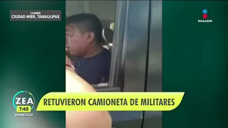 Integrantes del Cartel del Noreste retienen camioneta de militares | Noticias con Francisco Zea