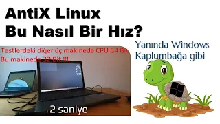 AntiX Linux 20 Yıllık Makinede Akıl Almaz Hız