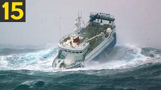 15 Ships Caught in HORRIBLE Storms