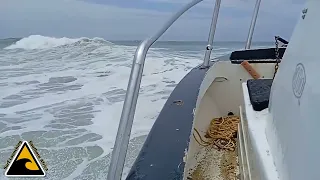 Rogue wave from the north during surf launch at Umzimkulu