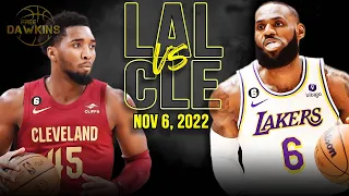 Los Angeles Lakers vs Cleveland Cavaliers Full Game Highlights | Nov 6, 2022 | FreeDawkins