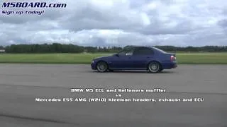 HD: Mercedes E55 AMG W210 Kleeman (non-Kompressor)  vs BMW M5 E39 50-250 km/h