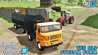 IFA W50 truck helps sell silage & empty silo trench | The Old Stream Farm | FS 22 | Timelapse #15