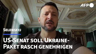 Selenskyj: US-Senat soll Ukraine-Paket "so schnell wie möglich" genehmigen | AFP