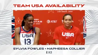 Sylvia Fowles + Napheesa Collier Post 2021 WNBA All-Star Game - July 14, 2021