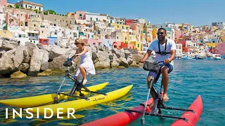 Going On A Water Bike Tour + Making Large Mozzarella Balls In Italy | Travel Dares S2 Ep 4