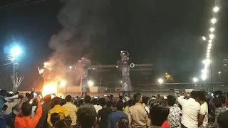 Ravana burning on Dusshera