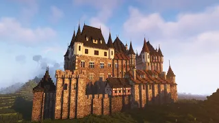 Medieval German Castle Timelapse [Schloss Eisenburg] Minecraft Timelapse