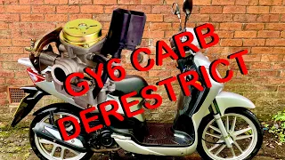 GY6 50cc Derestrict How To, Chinese Scooter Carb De-Restriction DIY