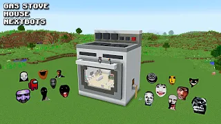 SURVIVAL GAS STOVE HOUSE WITH 100 NEXTBOTS in Minecraft - Gameplay - Coffin Meme