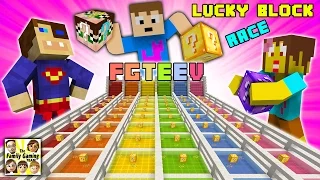 FGTEEV Minecraft Lucky Block Race #1: We Are Such Cheaters & Mom's a Noob (Mod Mini-Game)