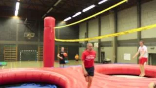 Bossaball spiking skills first trainings at Bossaball Club Mortsel 5-10-2013