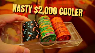 NASTY COOLER ($2,000 POT) - Poker Vlog #42