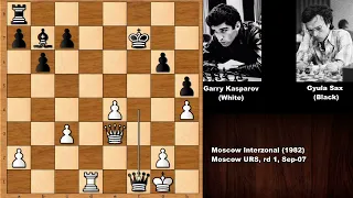 Garry Kasparov vs Gyula Sax - Moscow Interzonal (1982)